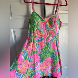 Lilly Pulitzer Willow Dress So A Peeling Print Size 14